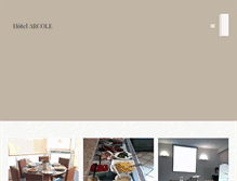 Tablet Screenshot of hotelarcole.fr